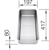 BLANCO 227692 Tartozék tál nemesacél Andano