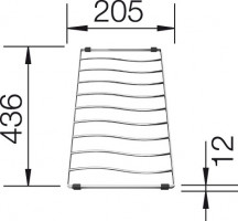 BLANCO 229234 Tartozék lecsepegtető rács/rost Elon XL 6 S