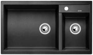 BLANCO 525936 mosogató METRA 9 fekete SILGRANIT® PuraDur® excenter nélkül