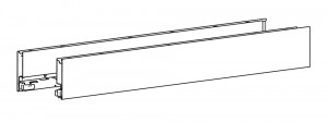 HETTICH 9255000 AvanTech You oldalfal 77/400 ezüst B