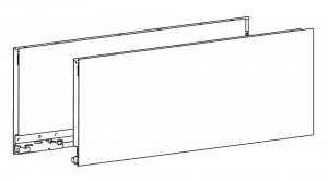 HETTICH 9255055 AvanTech You oldalfal 187/500 ezüst J