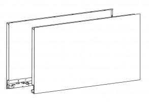 HETTICH 9255073 AvanTech You oldalfal 251/500 ezüst J