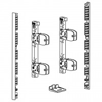 HETTICH 9257613  AvanTech You front rögzítő belső fiókhoz 187 ezüst