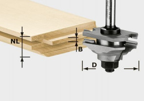 FESTOOL 490643 Profilmaró, csapos HW S8 D46 x D12-FD