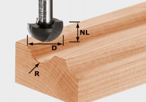 FESTOOL 490984 Félgömbölyű horonymaró HW S8 R6,35