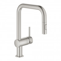 GROHE 30439DC0 Csaptelep VENTO U-csapcső  kettős zuhanyzó supersteel