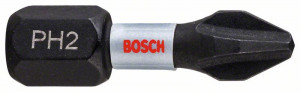 BOSCH 2608522403 Šroubovací bity Impact Control PH2, 2 ks