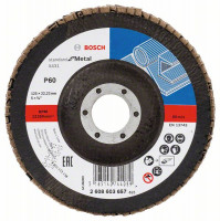 BOSCH 2608603657 Lamelový brusný kotouč X431, Standard for Metal 125 mm, P60