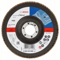 BOSCH 2608603658 Lamelový brusný kotouč X431, Standard for Metal 125 mm, P80