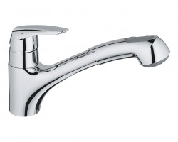 GROHE Csaptelep konyhába Eurodisc kihúzható zuhany króm 32257001