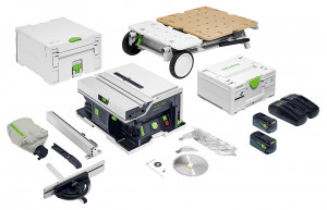 FESTOOL 577379 Akkus asztali körfűrész CSC SYS 50 EBI-Set