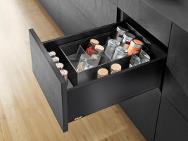 K-BLUM Legrabox C Pure 270mm/40 kg, Blumotion/TOB, karbon fekete CS-M, expando