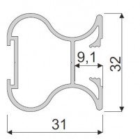 IC-fogantyú profil Berlin 10mm EU pezsgő 5,3m