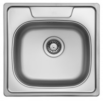 StrongSinks S1 Mosogató Tyne polírozott rozsdam. acél 506x506, felső szer.