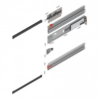 BLUM Revego Uno 801P450E.R2 vezetősín zsebhez, 450 mm, jobb