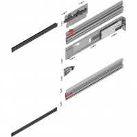 BLUM Revego Uno 801P800E.R2 vezetősín zsebhez, 800 mm, jobb