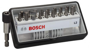 BOSCH 2607002568 18+1 bitből álló készlet Robust Line, PH/PZ/PZ/T/S/HEX, Extra H