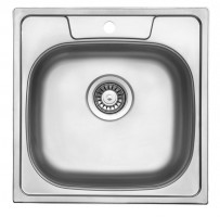 StrongSinks S1 Öko Mosogató szatén rozsdam. acél 480x480, felső szer.