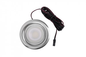 SAL LED spotlámpa 12V 2W nemesacél csiszolt meleg fehér