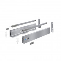 HETTICH 9307223 Atira flexi szett komplett 260/176 ezüst reling előlaprögzítő