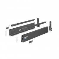 HETTICH 9307235 Atira flexi szett komplett 520/176 antracit reling előlaprögzítő