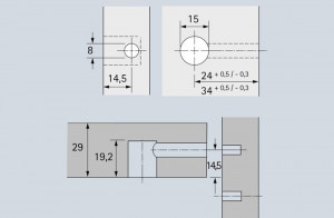 HETTICH 1050479 Rastex 15 29 peremes nikkelezett