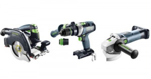 FESTOOL 578025 Akkus kombikészlet a faipar számára HKC 55/TPC 18/AGC 18/TB M 137