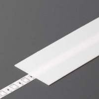 StrongLumio takaróprofil Flat LED profilhoz befűzős tejfehér 2m