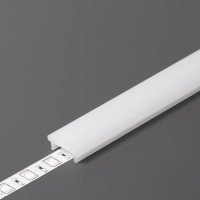 StrongLumio takaróprofil Floor LED profilhoz rápattintós tejfehér 3m