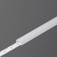 StrongLumio takaróprofil Pen8 LED profilhoz rápattintós átlátszó 2m