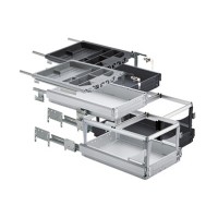 HETTICH 46737 konténer szett 392/730 mm fekete SiSy