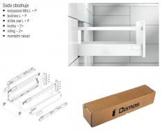 BLUM készlet Antaro D 500 mm/65 kg, Blumotion/TOB, szürke R9006