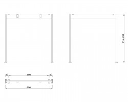 MILADESIGN lábazat Mobilar M6207 fehér