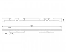 MILADESIGN lábazat alacsony Quark Q7216-K fehér