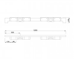 MILADESIGN lábazat alacsony Quark Q7212-K fehér