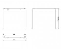 MILADESIGN lábazat Mobilar M6208 fekete