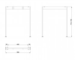 MILADESIGN lábazat Mobilar M6206 fekete