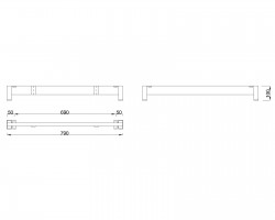 MILADESIGN lábazat alacsony Mobilar M6308-K fekete