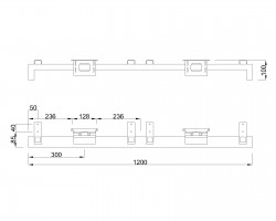 MILADESIGN lábazat alacsony Quark Q7612-K fekete