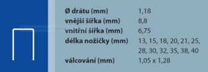 Tűzőkapocs 352/32 ZN-PR típus 92, 10200 db