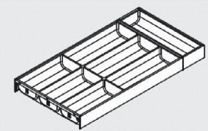 BLUM ZC7S600BS3 Ambia-line evőeszközhöz fiók LBX/MVX,NL=600/300 Orion szürke OG-