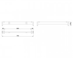 MILADESIGN lábazat alacsony Mobilar M6208-K fehér