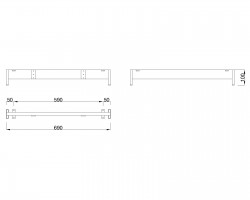 MILADESIGN lábazat alacsony Mobilar M6207-K fehér