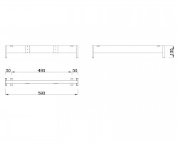 MILADESIGN lábazat alacsony Mobilar M6206-K fehér