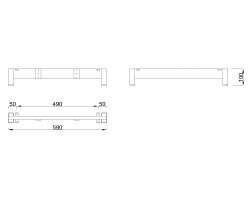 MILADESIGN lábazat alacsony Mobilar M6306-K fehér