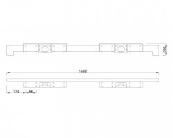 MILADESIGN lábazat alacsony Quark Q7214-K fehér