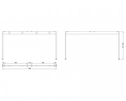 MILADESIGN lábazat Mobilar M6214 fekete