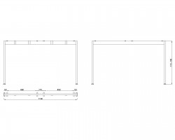 MILADESIGN lábazat Mobilar M6212 ezüst