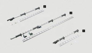 HETTICH 9132548 LeMans II tengely min. 1265 mm acél fehér