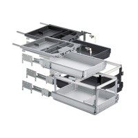 HETTICH 46748 konténer szett 244/530 mm alumínium